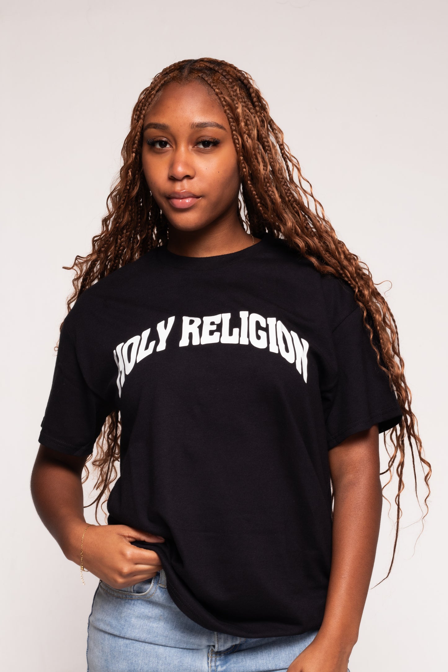FAITH OVER FEAR PREMIUM TEE | BLACK / WHITE