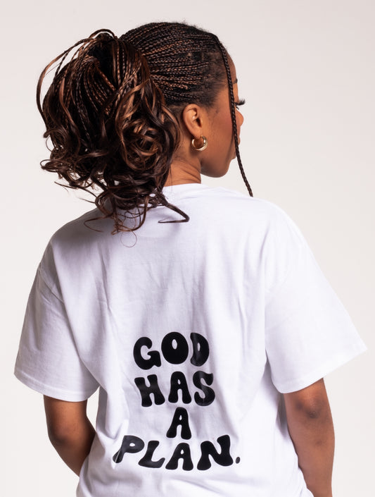 GOD HAS A PLAN PREMIUM WHITE / BLACK