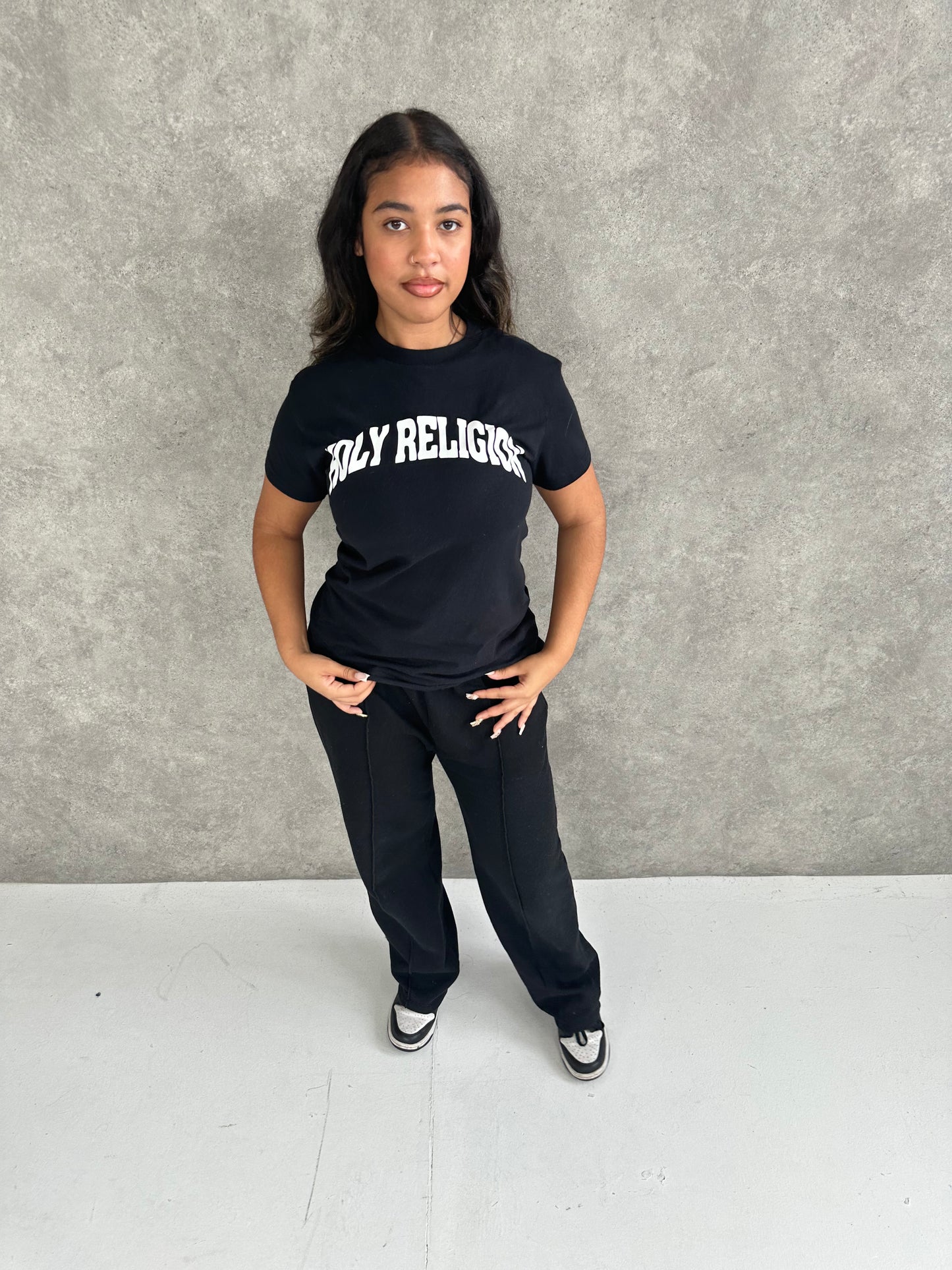 FAITH OVER FEAR PREMIUM TEE | BLACK / WHITE