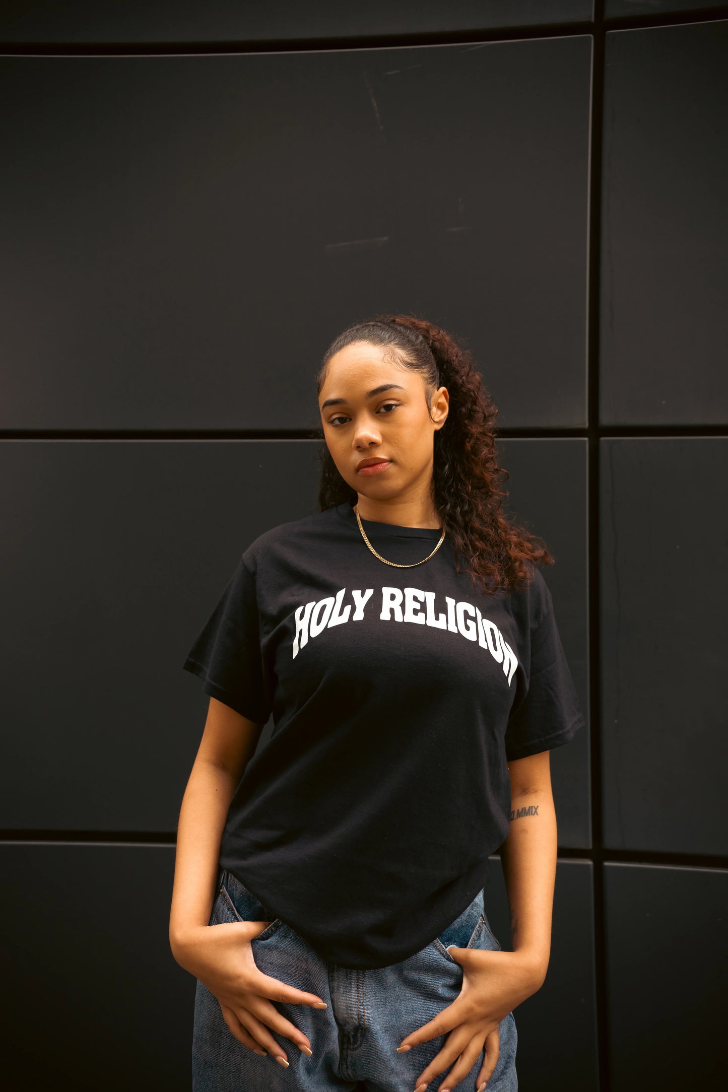 GOD LOVES YOU PREMIUM TEE | BLACK / WHITE
