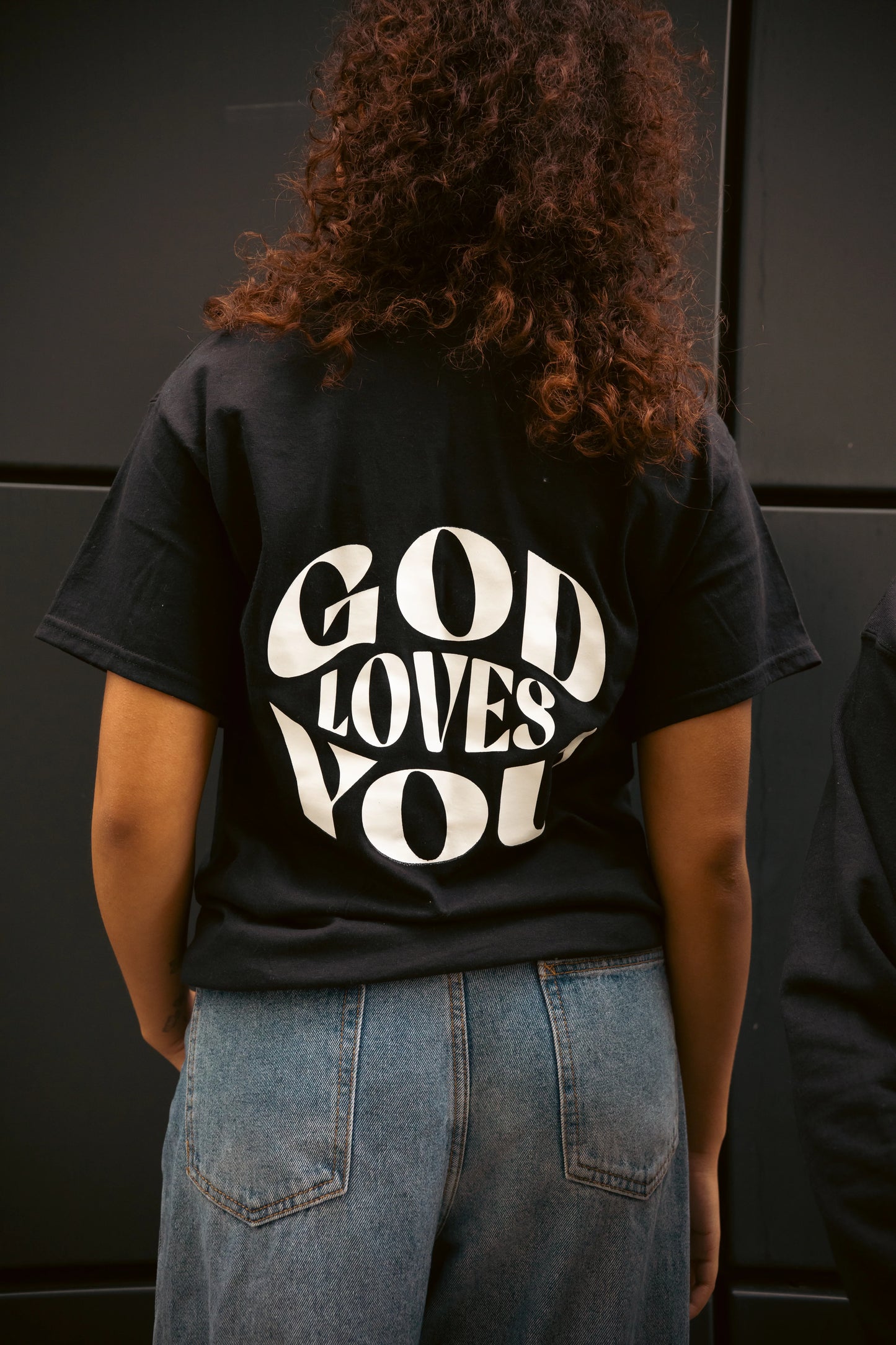 GOD LOVES YOU PREMIUM TEE | BLACK / WHITE