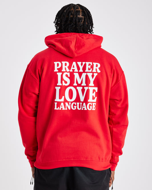 PRAYER IS MY LOVE HOODIE (RED)
