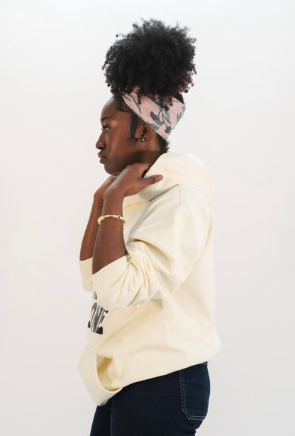FOR HIS GLORY PREMIUM HOODIE | OFF WHITE / BLACK