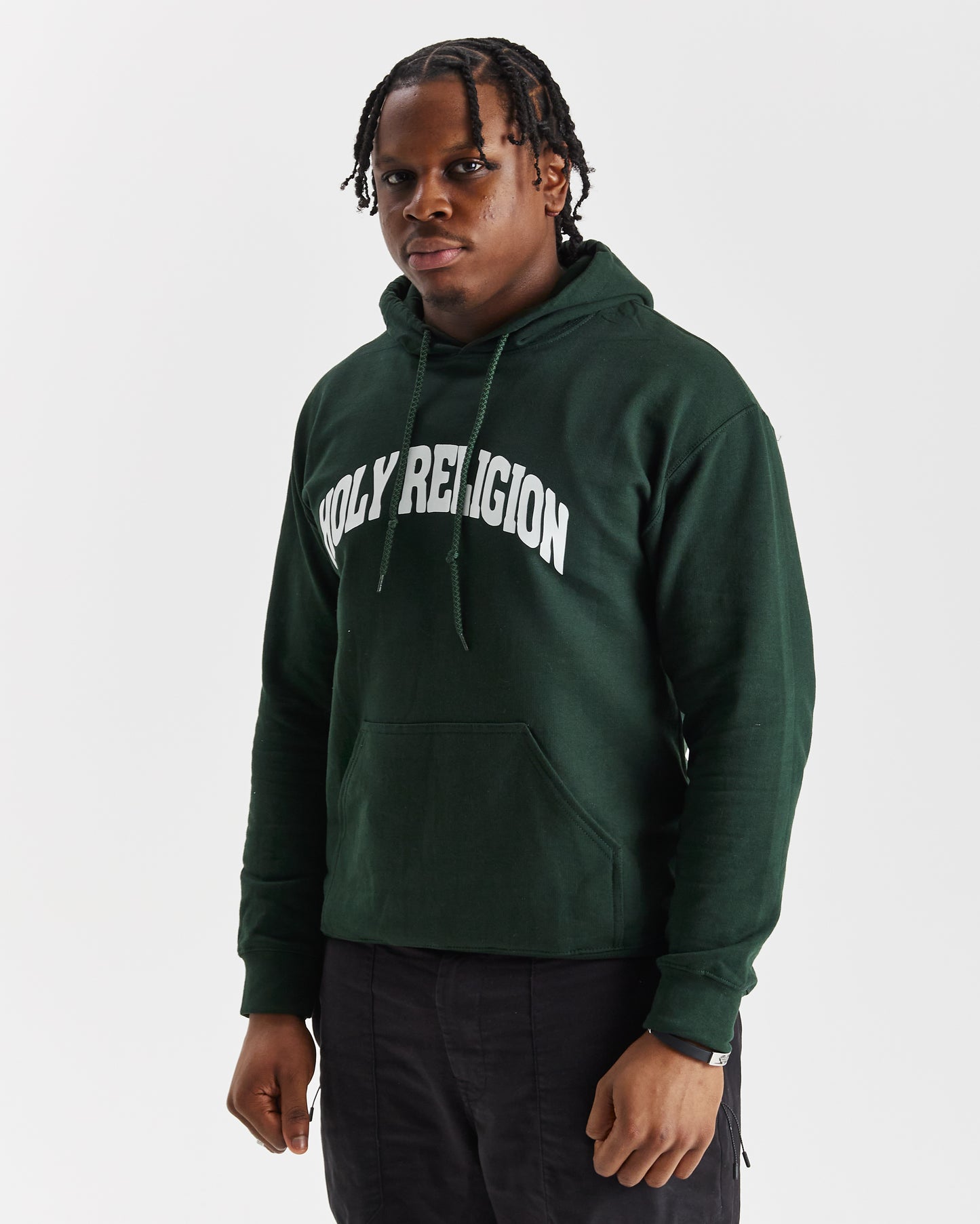 FAITH OVER FEAR HOODIE (FOREST GREEN) – Holy Religion